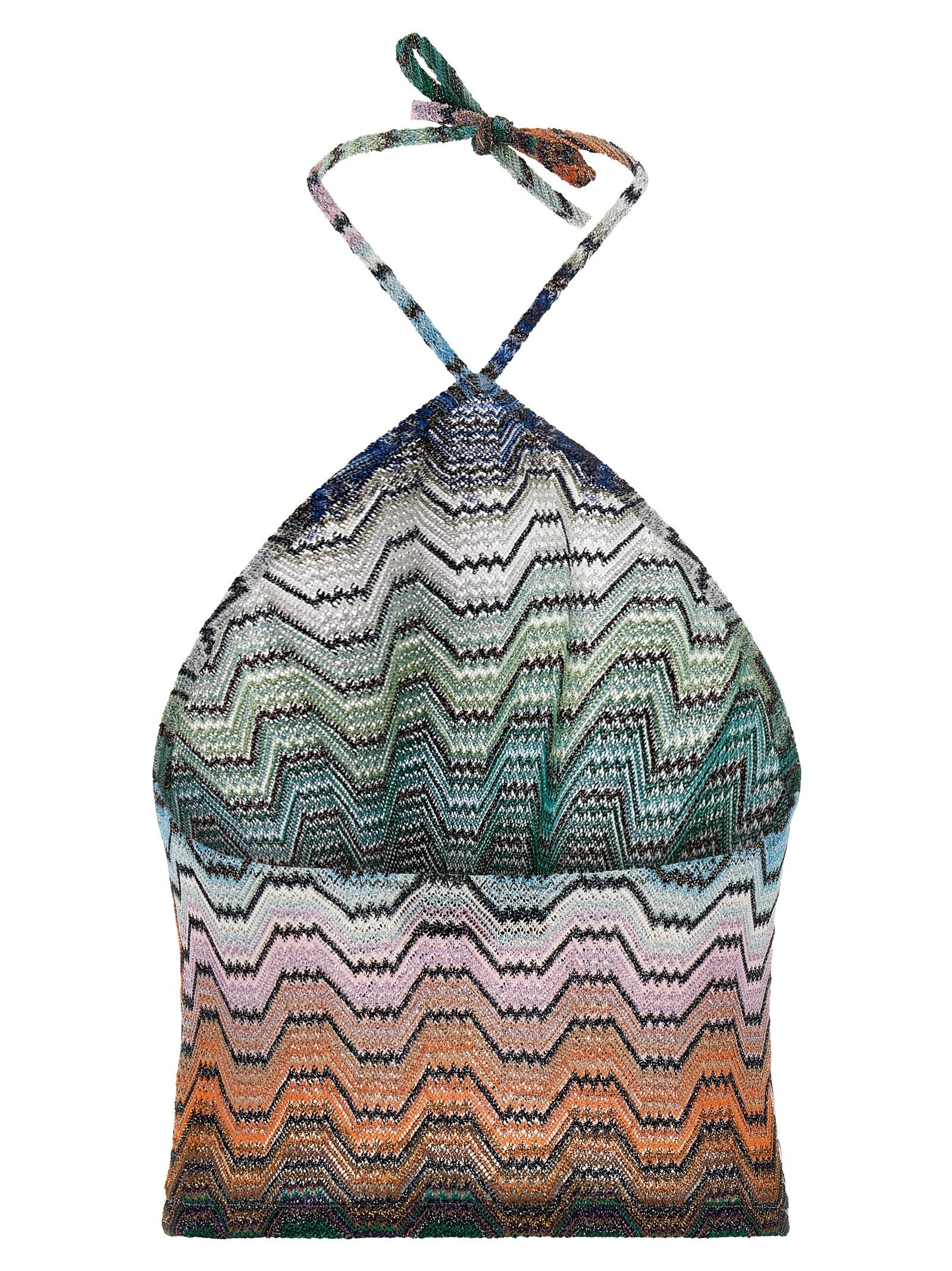 Missoni Zig Zag Knit Top Gold