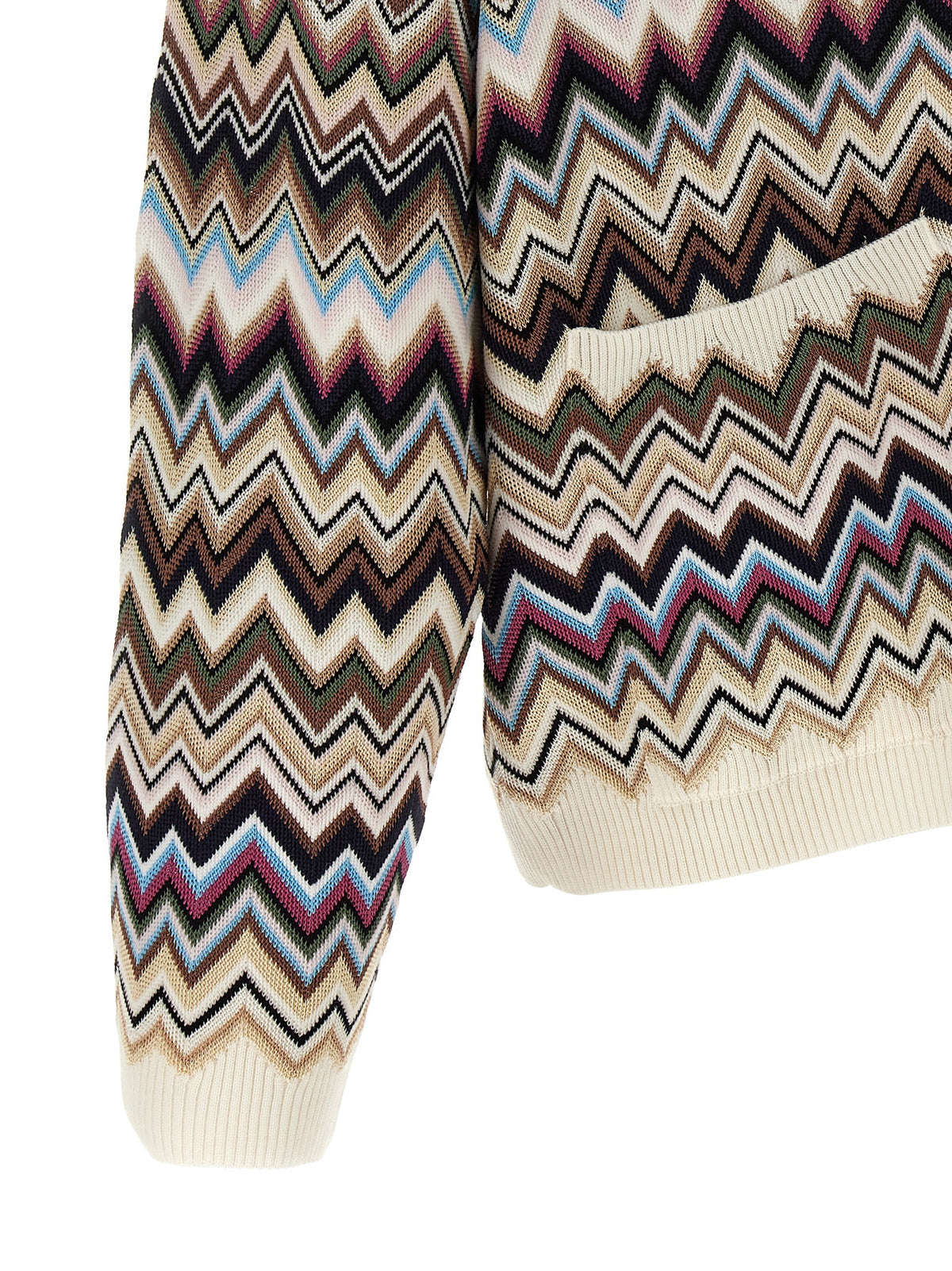 Missoni Zigzag Cardigan Gold, view 4