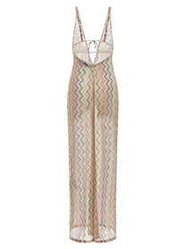 Missoni Zigzag Cover up Suit Gold
