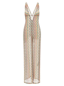 Missoni Zigzag Cover up Suit Gold