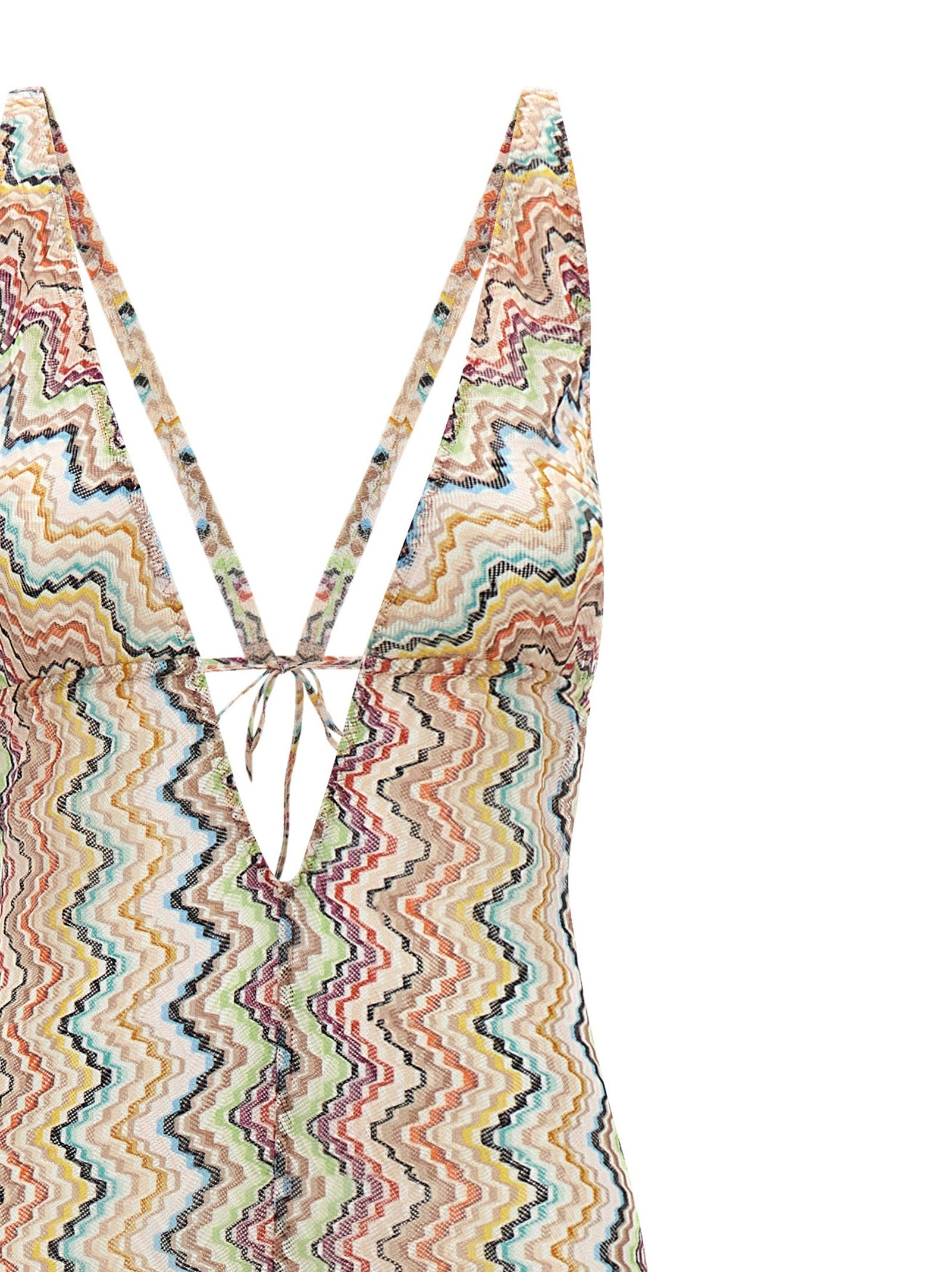 Missoni Zigzag Cover up Suit Gold