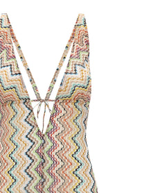 Missoni Zigzag Cover up Suit Gold