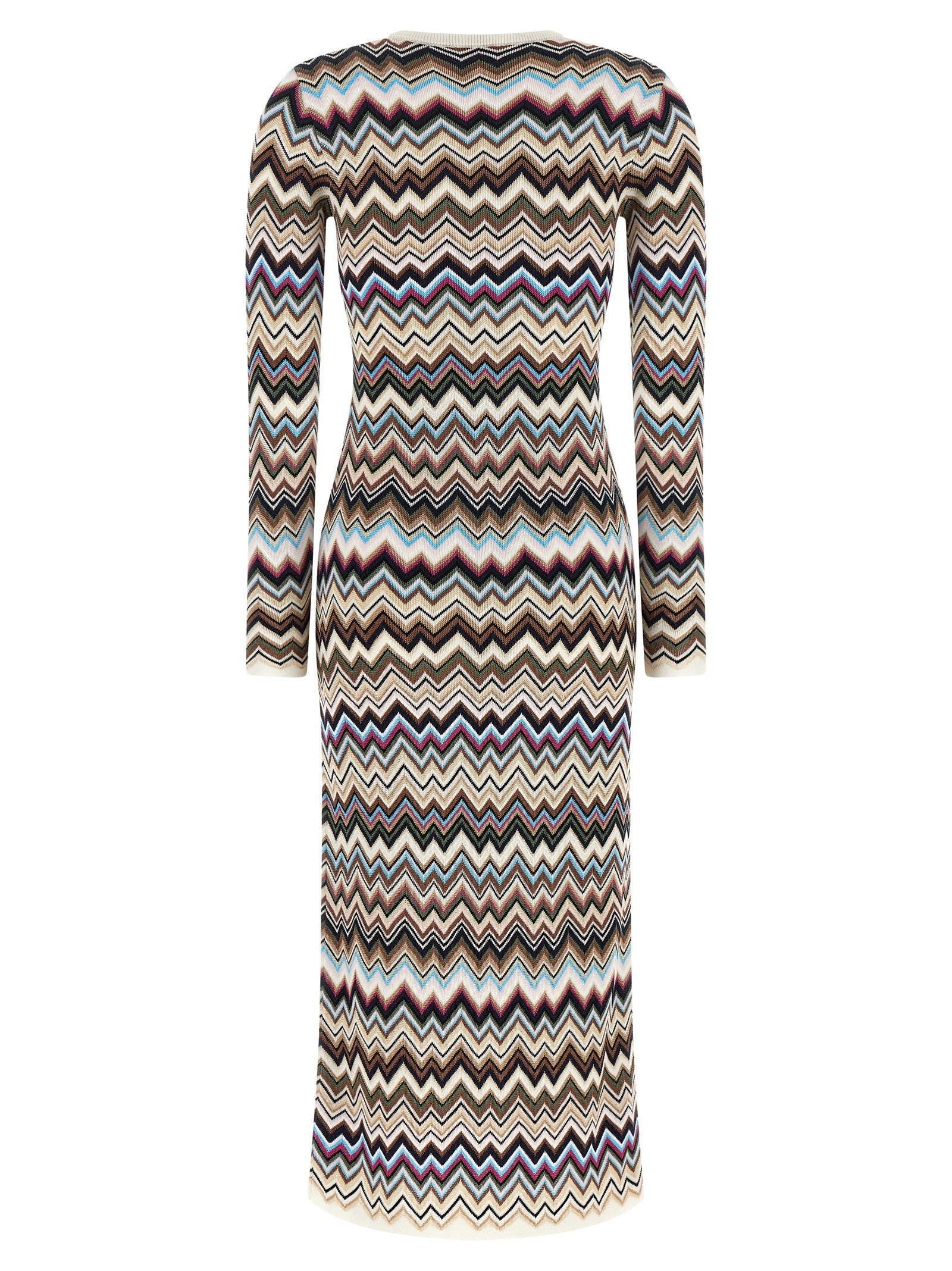 Missoni Zigzag Dress Gold