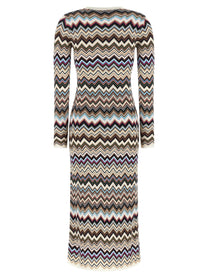 Missoni Zigzag Dress Gold