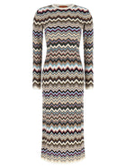 Missoni Zigzag Dress Gold