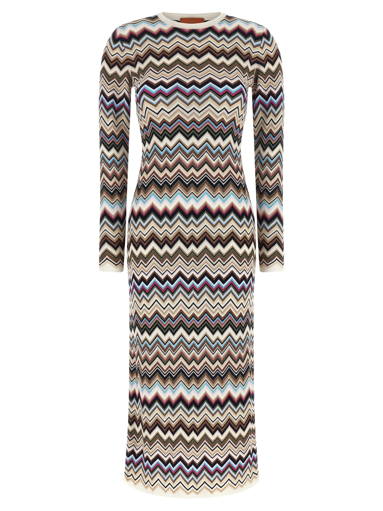 Missoni Zigzag Dress Gold