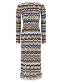 Missoni Zigzag Dress Gold
