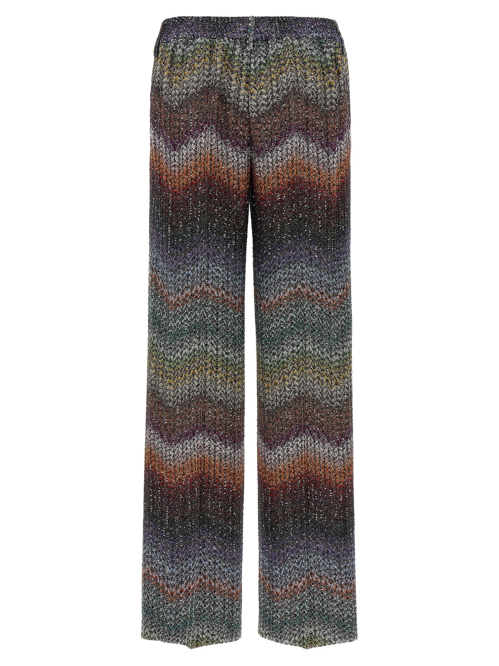 Missoni Zigzag Lamé Viscose Pants Gold