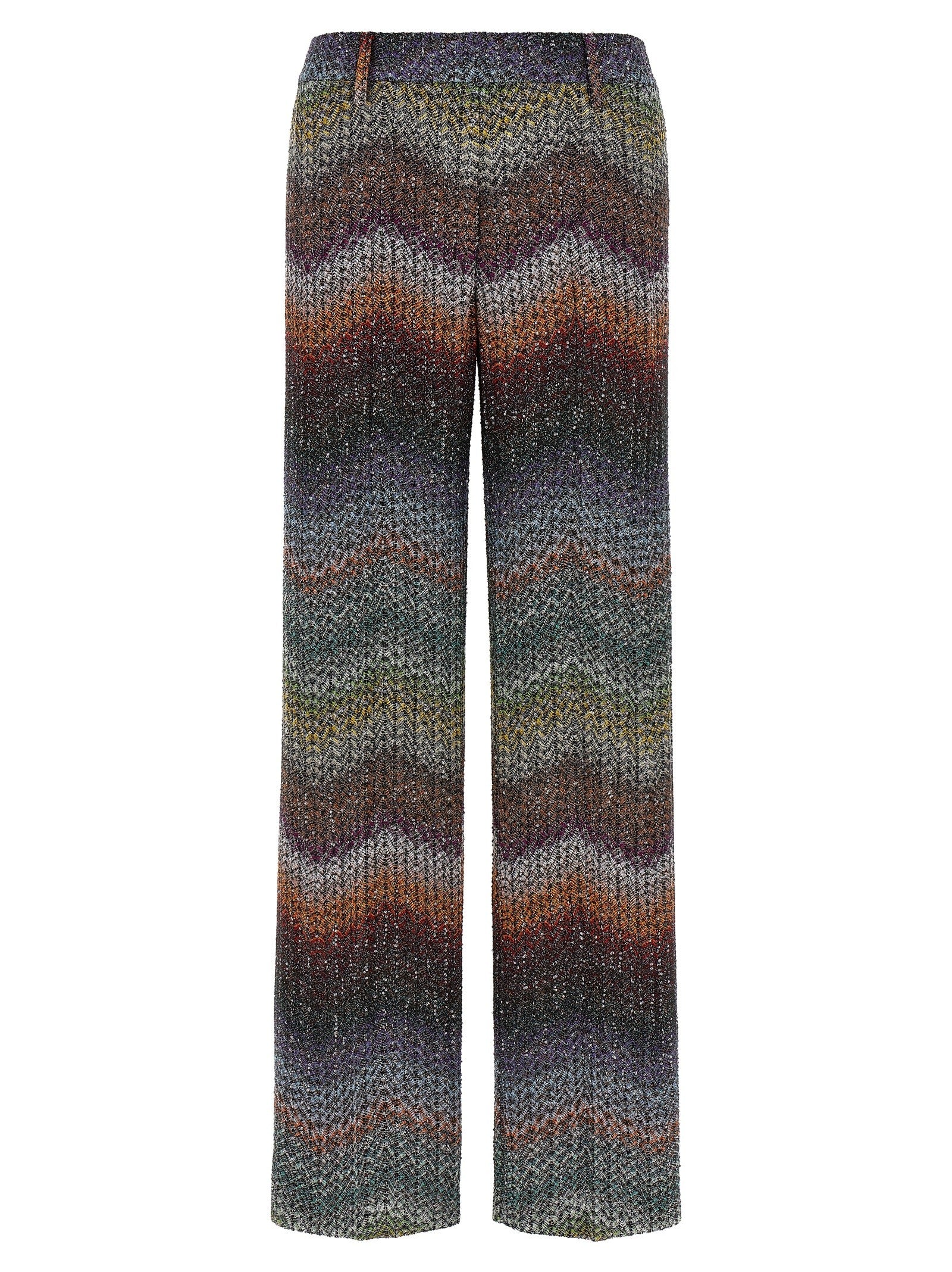 Missoni Zigzag Lamé Viscose Pants Gold