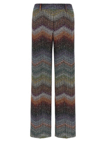 Missoni Zigzag Lamé Viscose Pants Gold