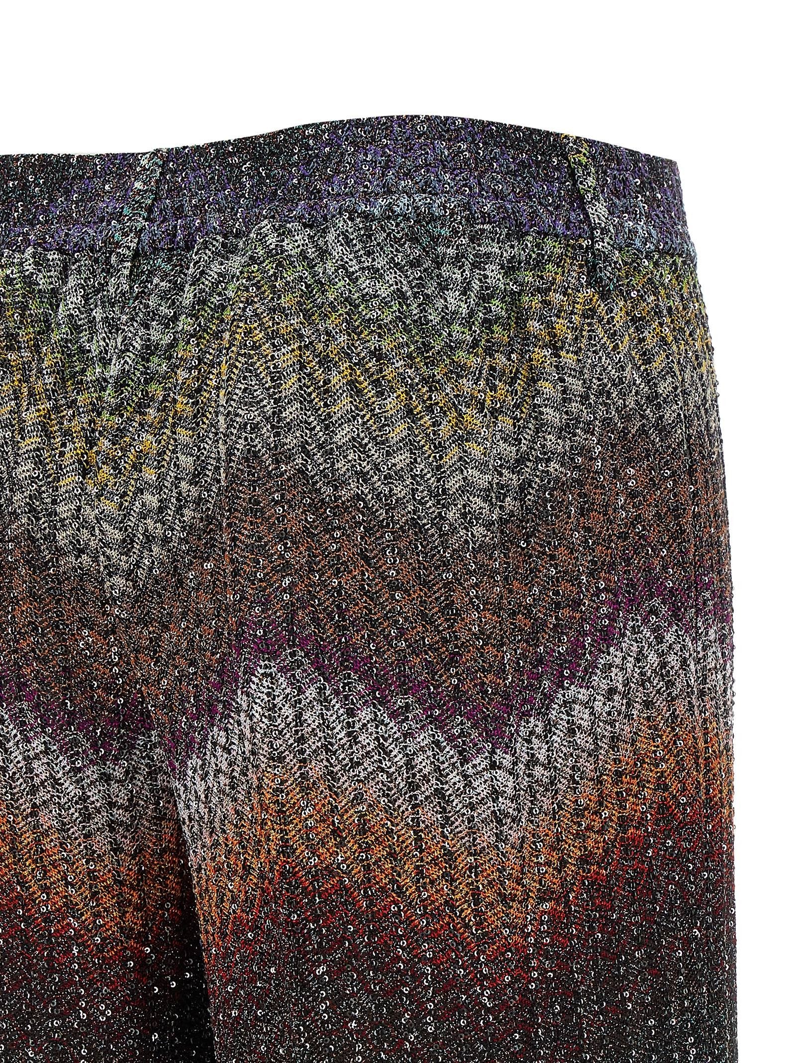 Missoni Zigzag Lamé Viscose Pants Gold