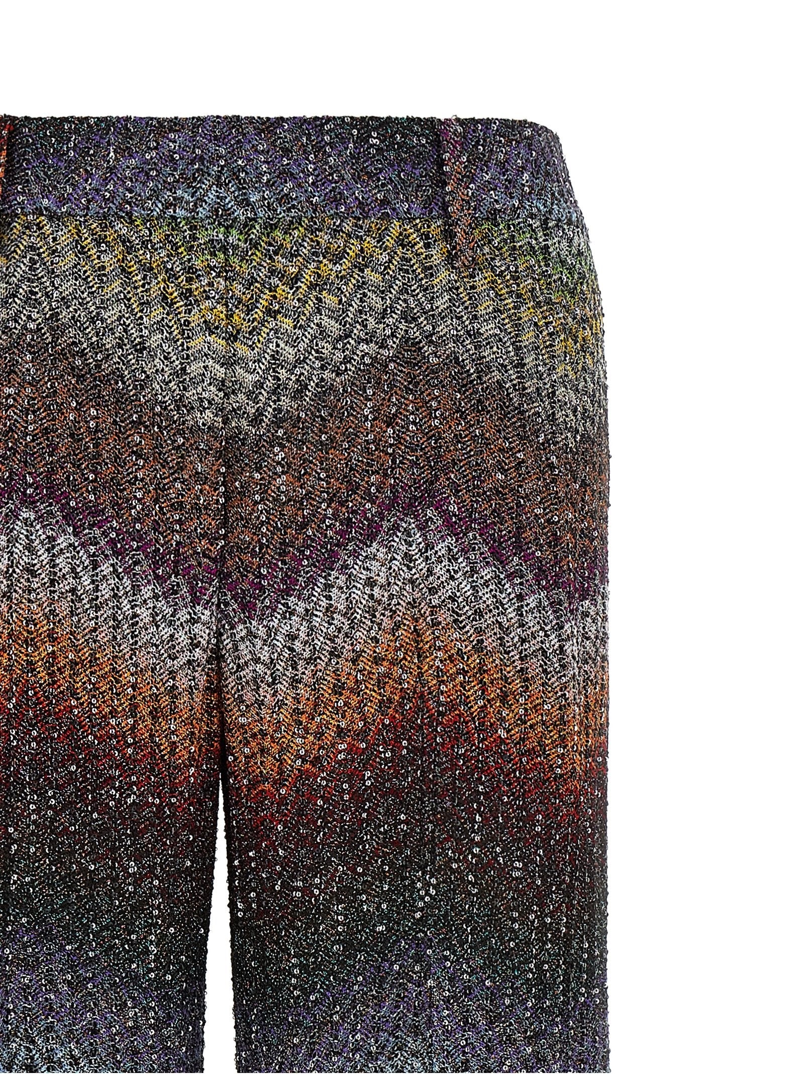 Missoni Zigzag Lamé Viscose Pants Gold