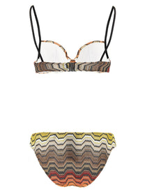 Missoni Zigzag Pattern Bikini Gold