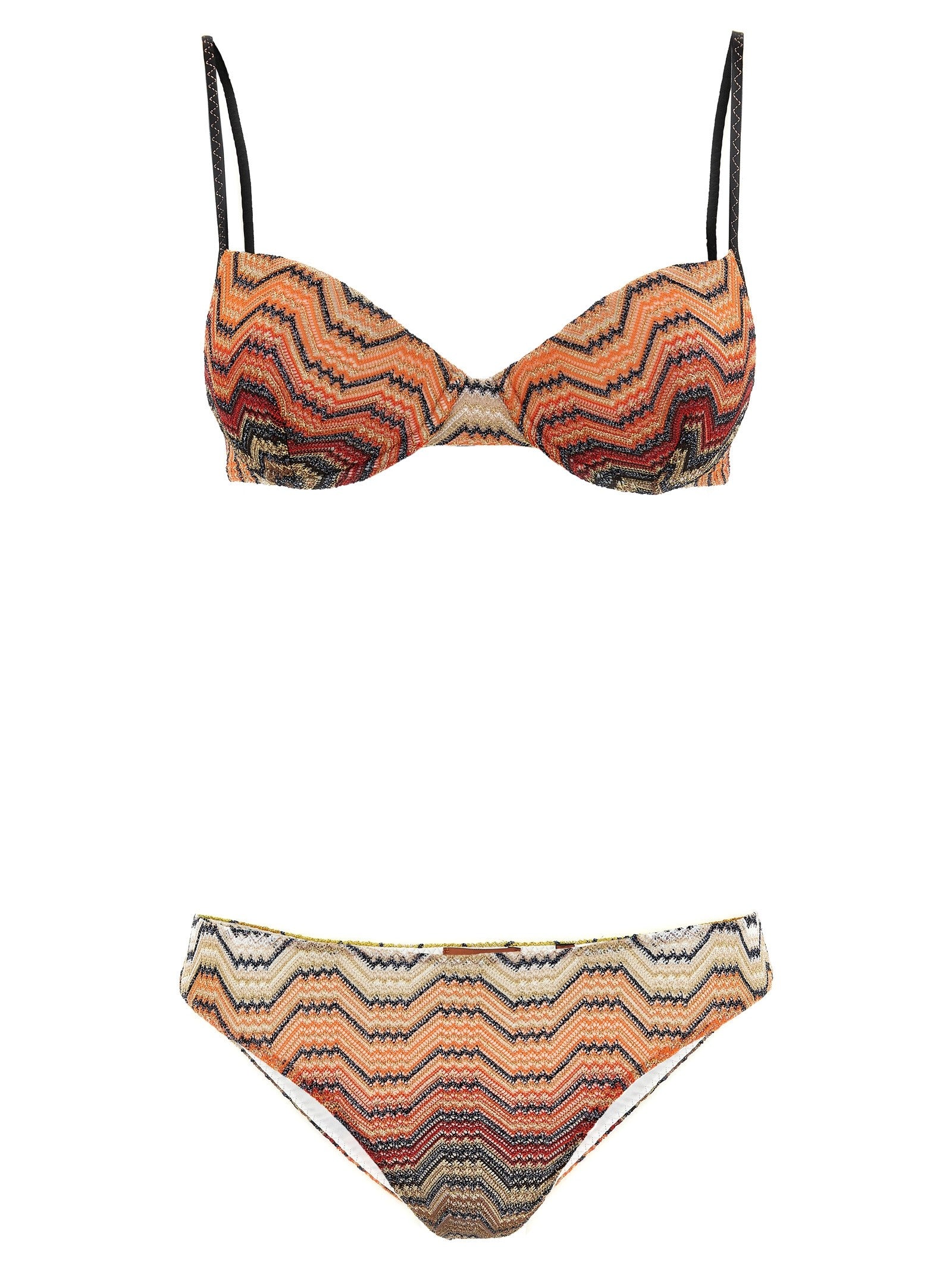 Missoni Zigzag Pattern Bikini Gold
