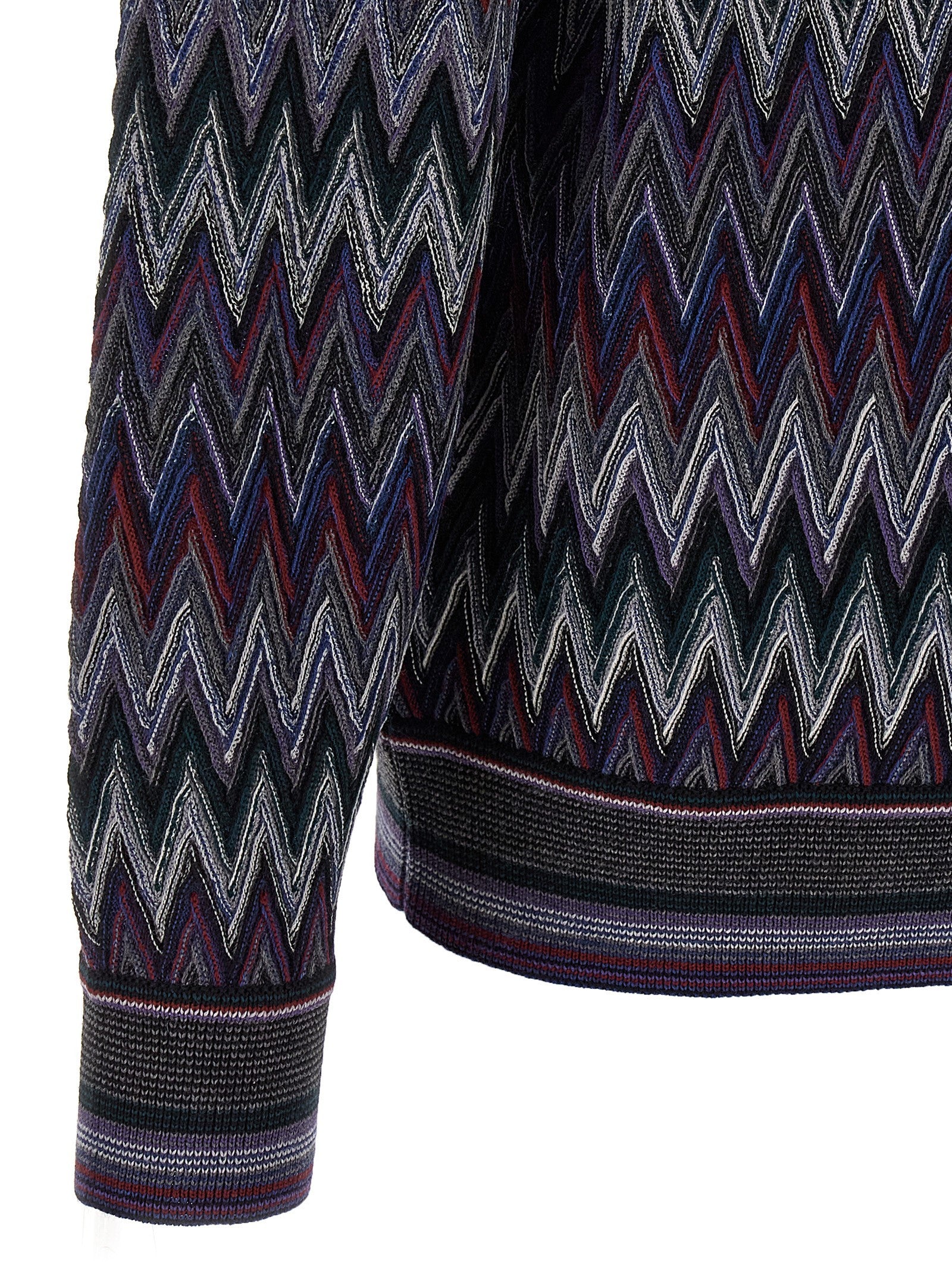 Missoni Zigzag Pattern Sweater Blue