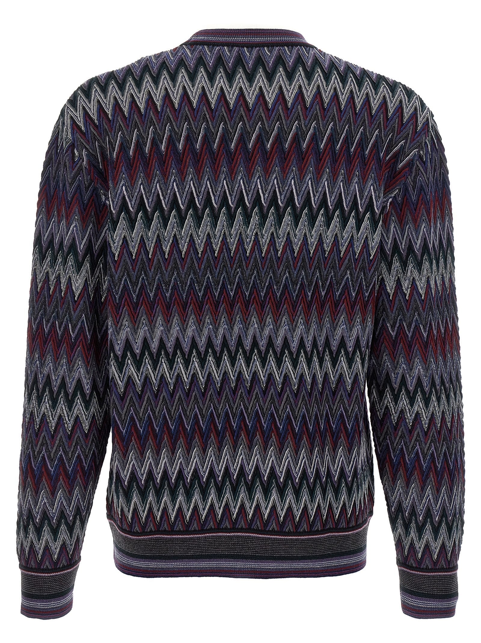 Missoni Zigzag Pattern Sweater Blue