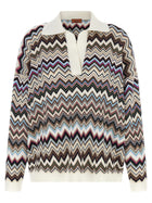 Missoni Zigzag Polo Shirt Gold