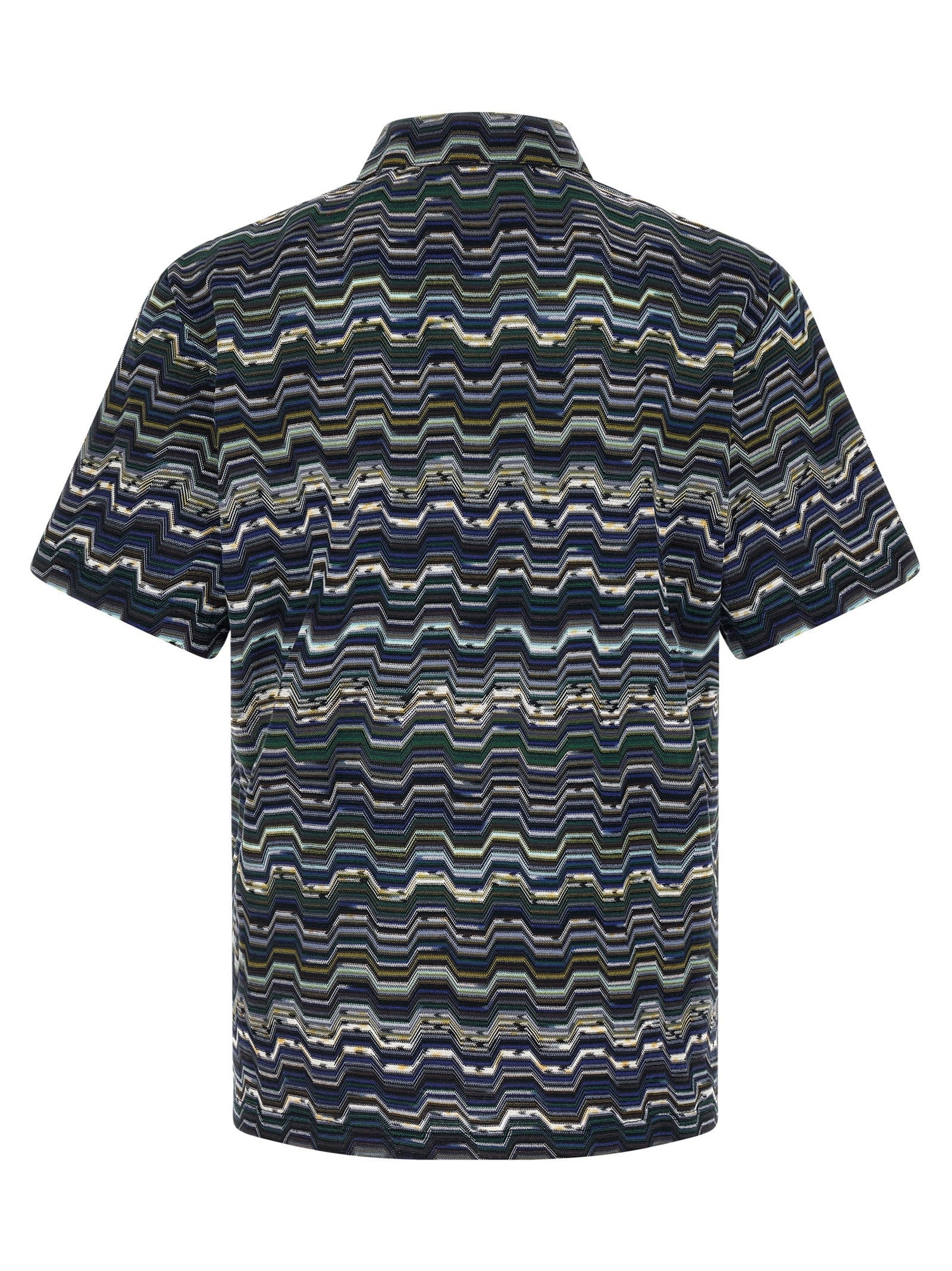 Missoni Zigzag Polo Shirt Blue
