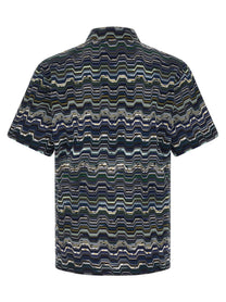 Missoni Zigzag Polo Shirt Blue