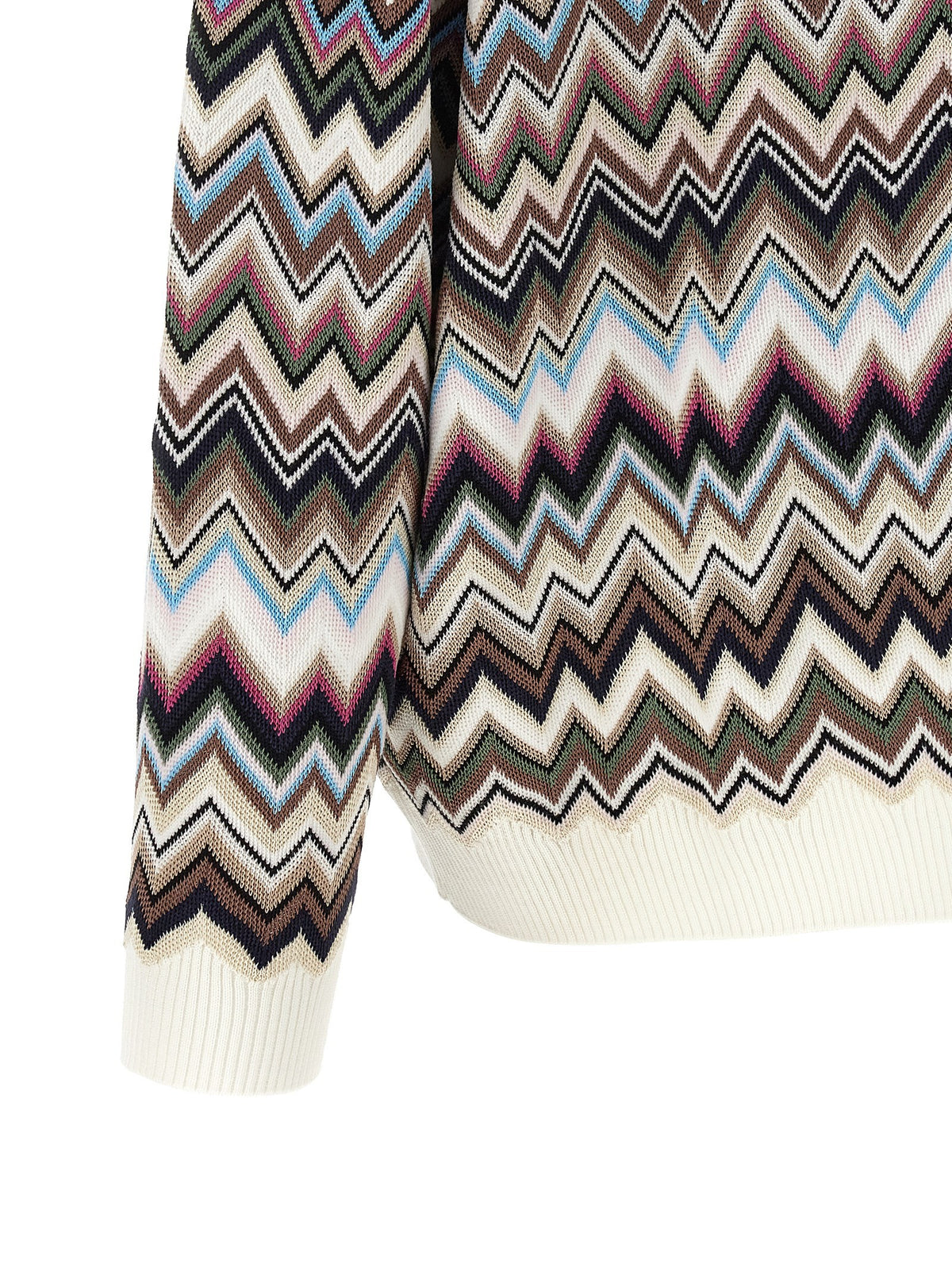 Missoni Zigzag Polo Shirt Gold, view 4