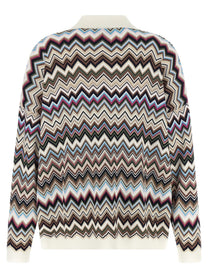 Missoni Zigzag Polo Shirt Gold, view 2