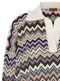 Missoni Zigzag Polo Shirt Gold