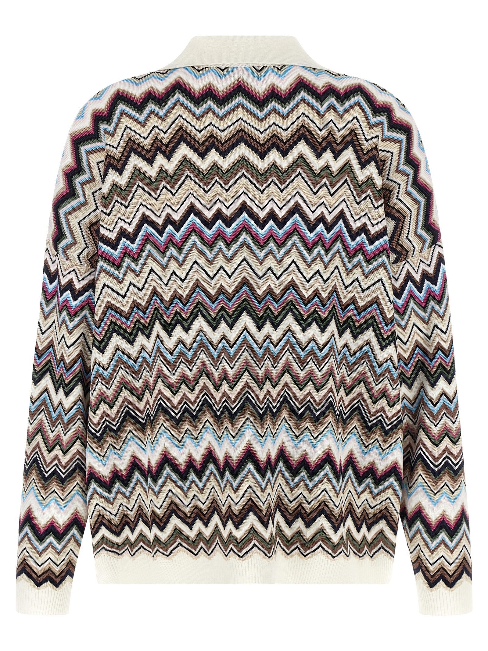 Missoni Zigzag Polo Shirt Gold