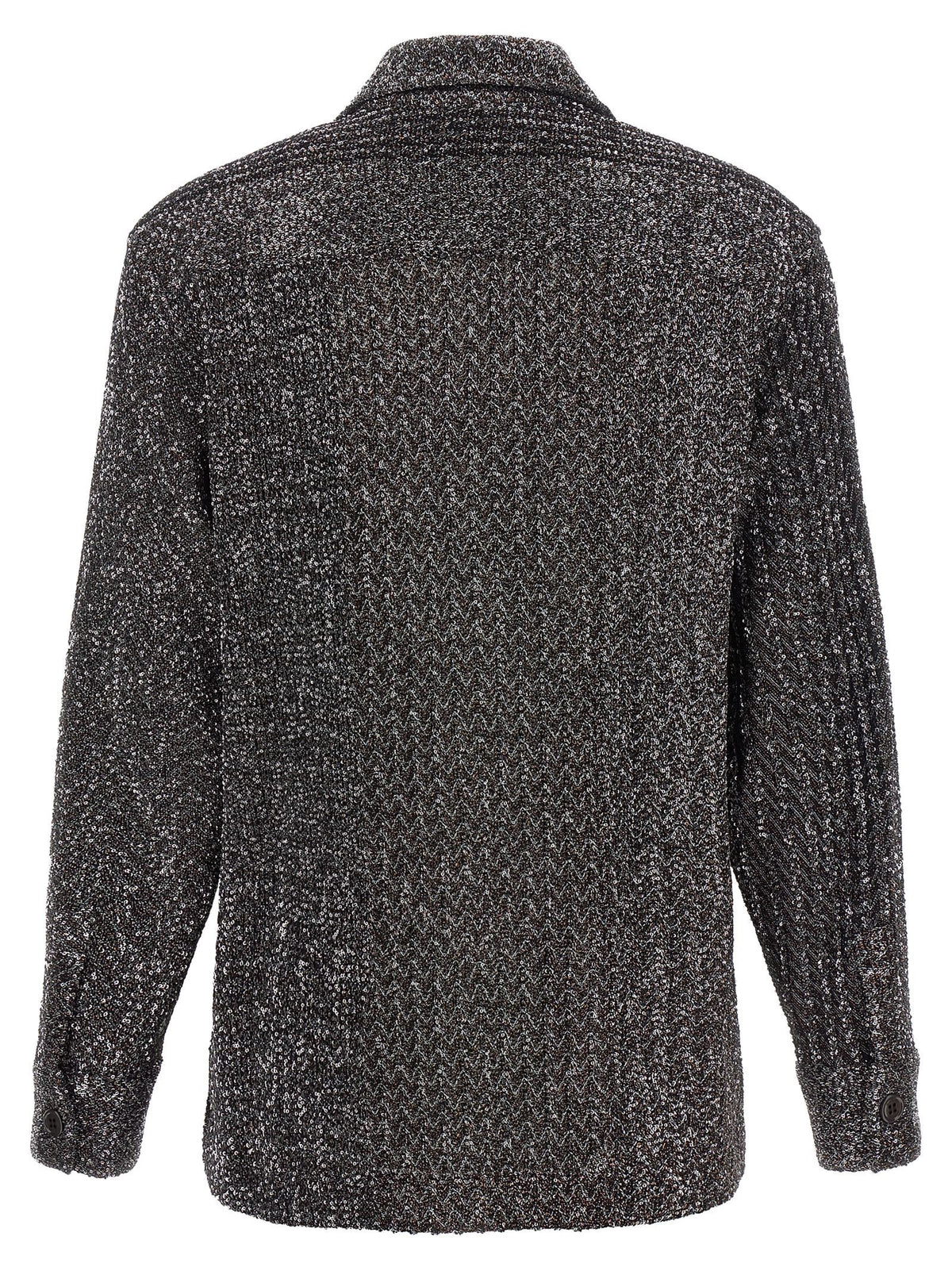 Missoni Zigzag Sequin Shirt Grey