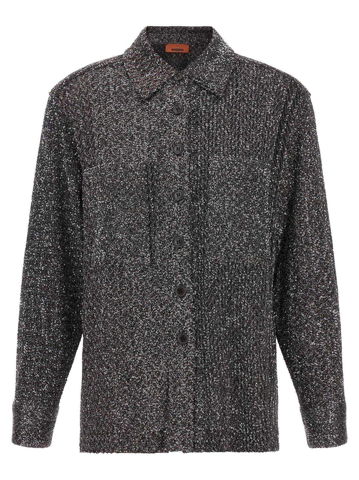 Missoni Zigzag Sequin Shirt Grey