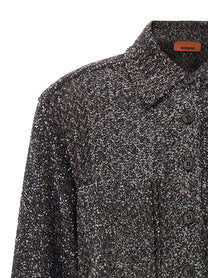 Missoni Zigzag Sequin Shirt Grey