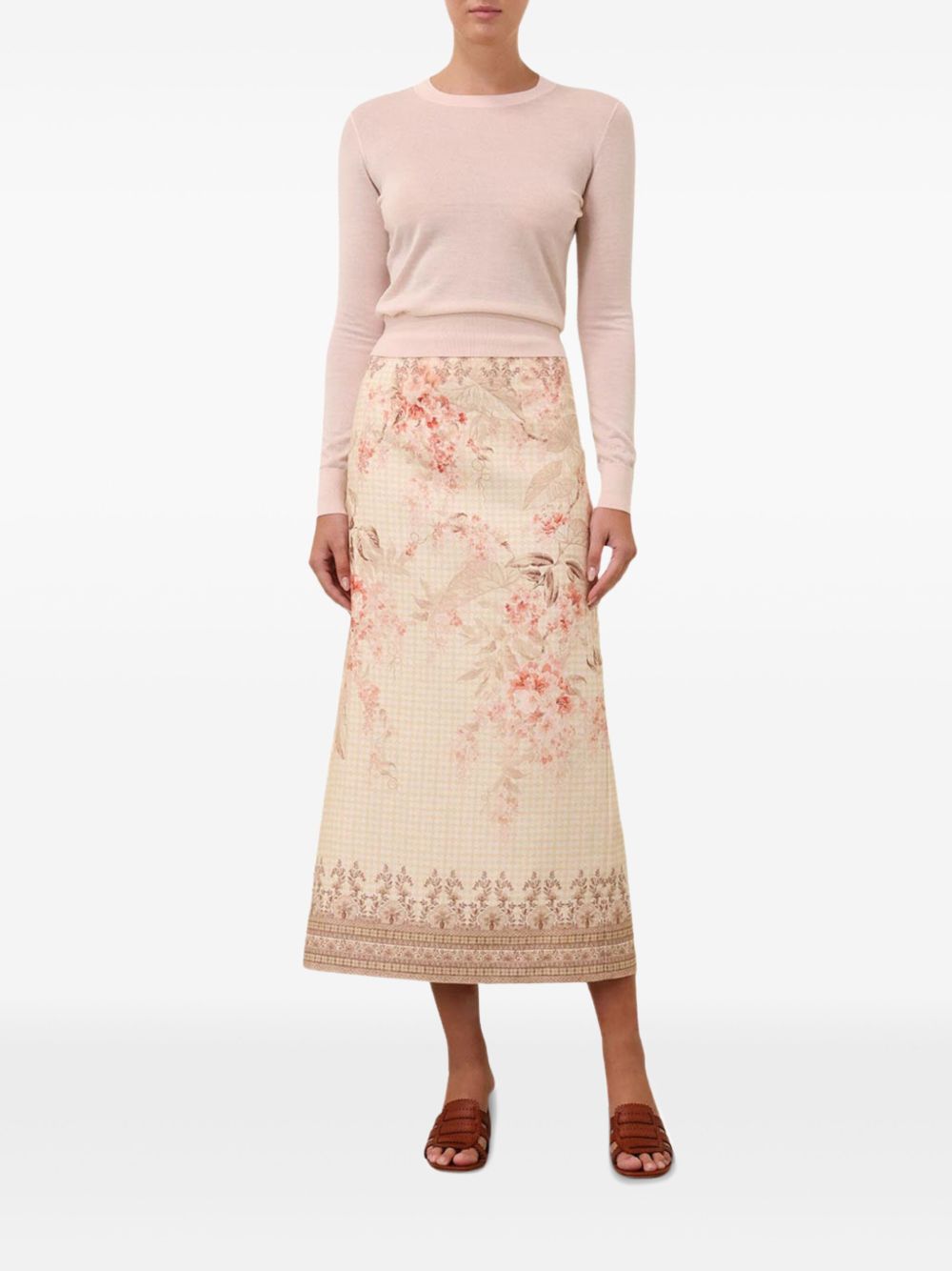 Zimmermann - Zimmermann Illuminate Pencil Midi Skirt - Women’s Clothing