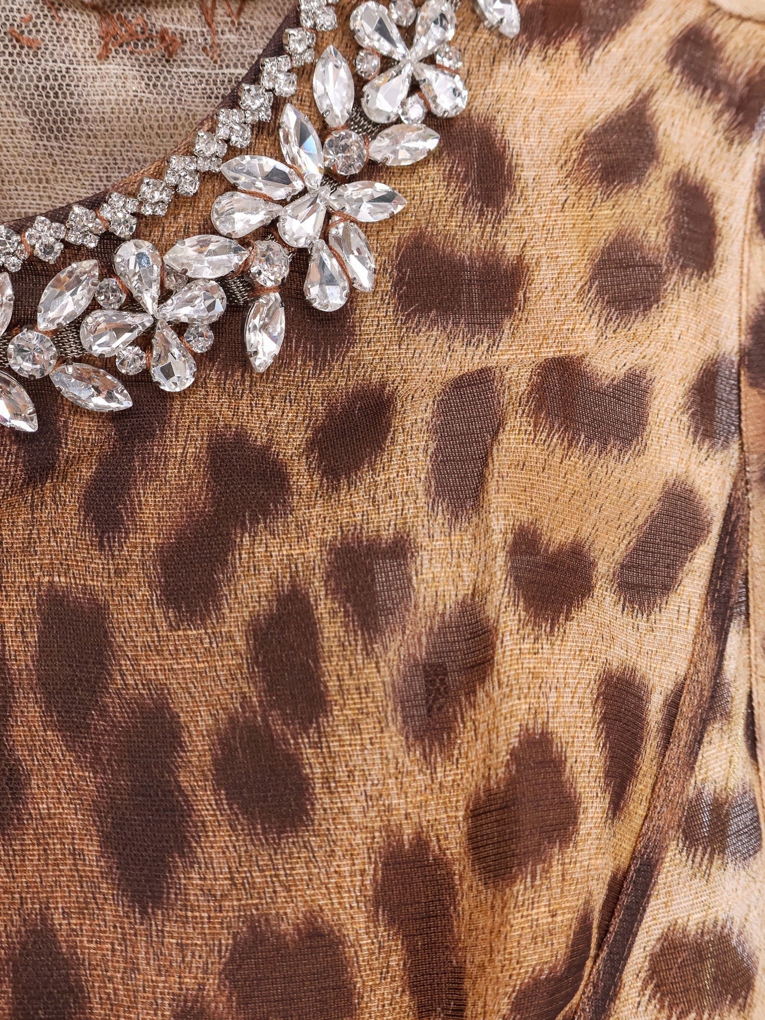 ZIMMERMANN - Zimmermann Linen And Silk Mini Dress With Animalier Print - Women’s Clothing