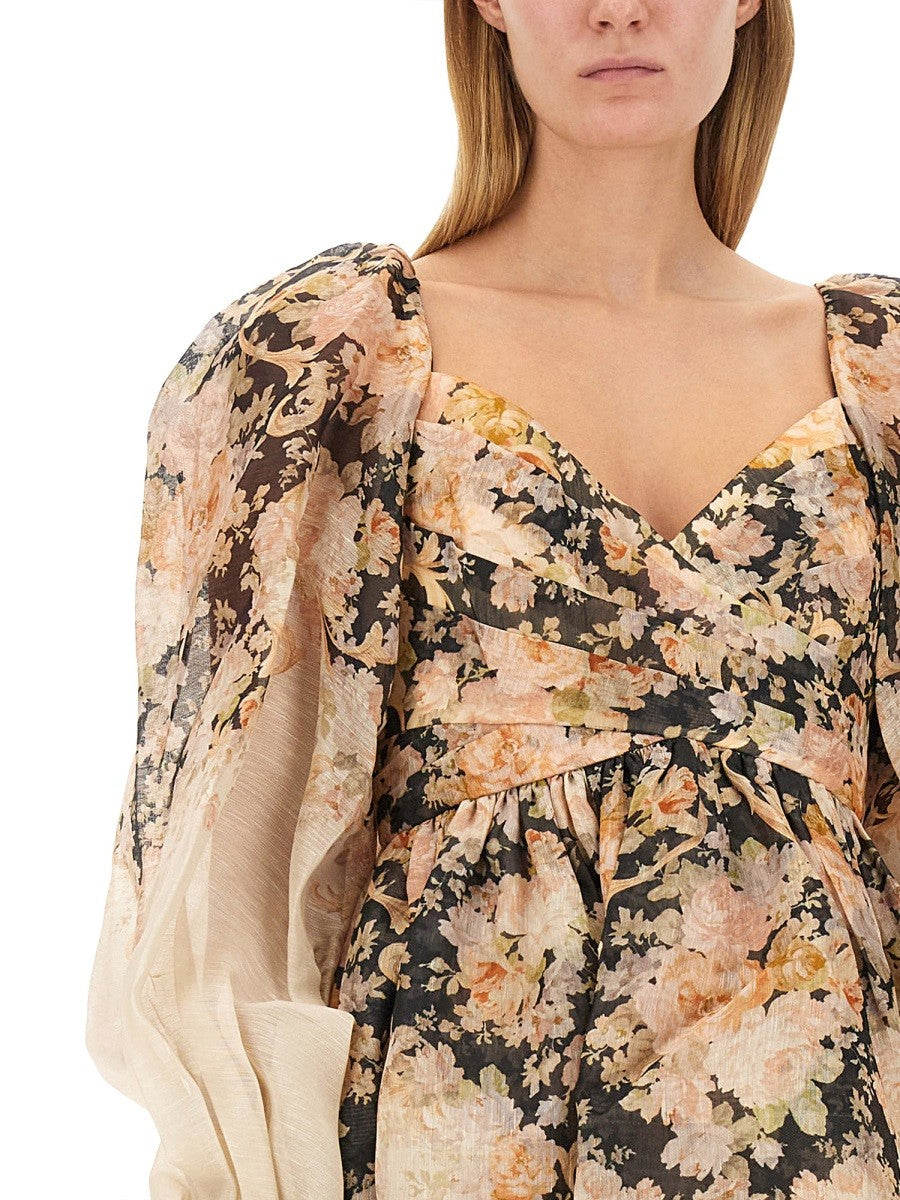 ZIMMERMANN - Zimmermann Linen Dress - Women’s Clothing