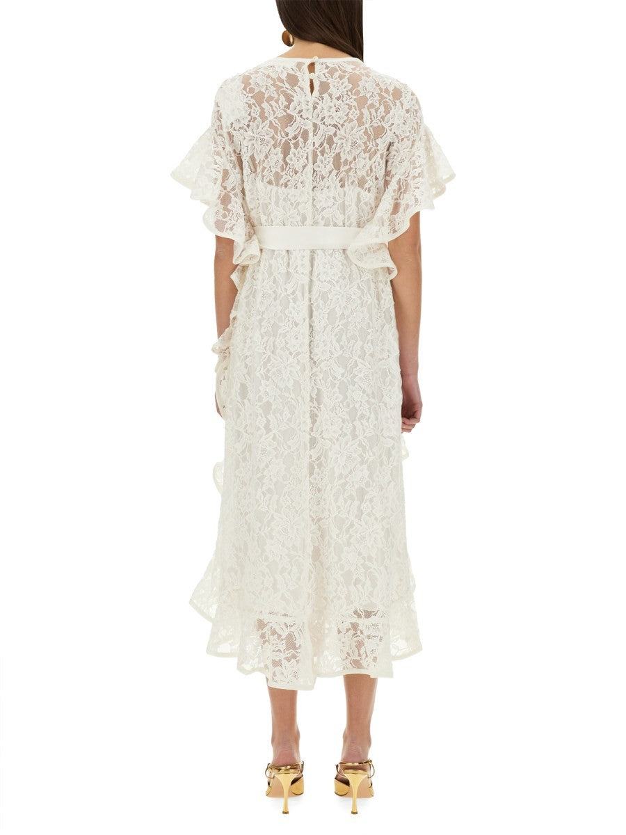 ZIMMERMANN - Zimmermann ’Crush’ Lace Midi Dress - Women’s Clothing