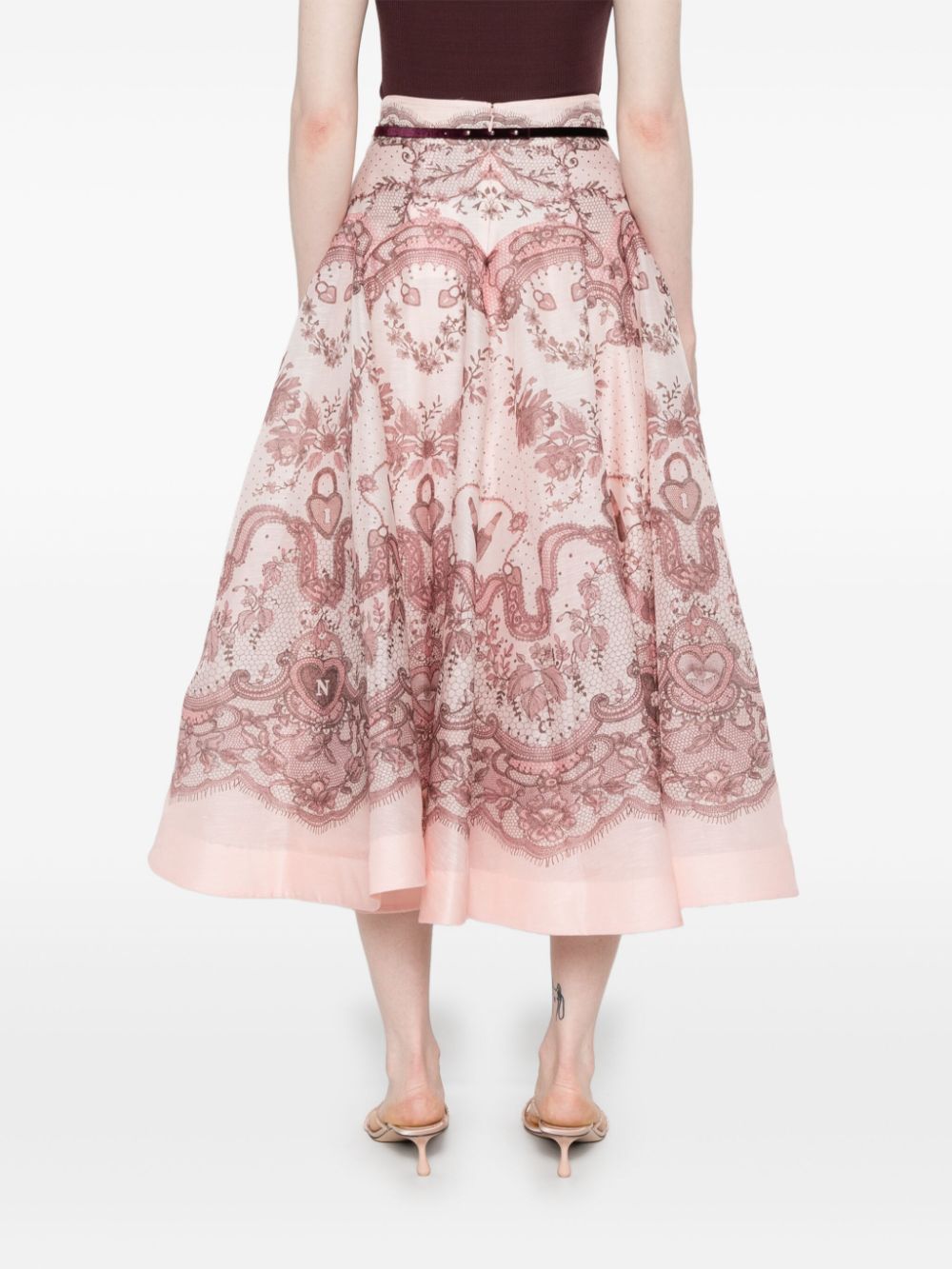 Zimmermann Zimmermann Crush midi skirt Women’s Clothing