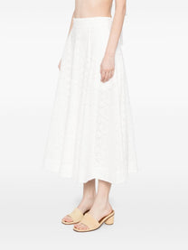 Zimmermann Zimmermann Crush embroidered midi skirt Women’s Clothing