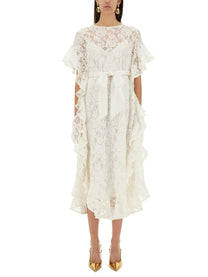 ZIMMERMANN - Zimmermann ’Crush’ Lace Midi Dress - Women’s Clothing
