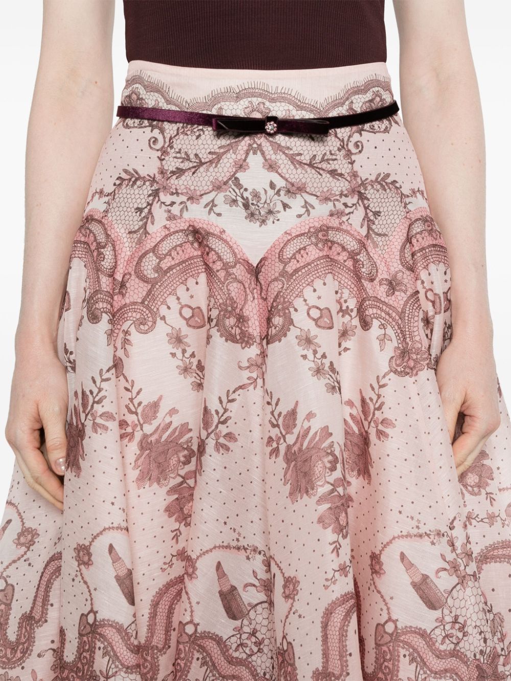 Zimmermann Zimmermann Crush midi skirt Women’s Clothing