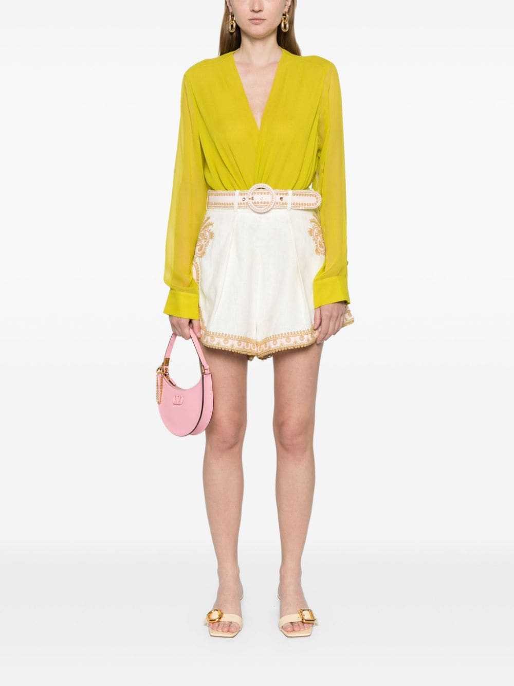 Zimmermann Zimmermann Waverly embroidered linen shorts Women’s Clothing