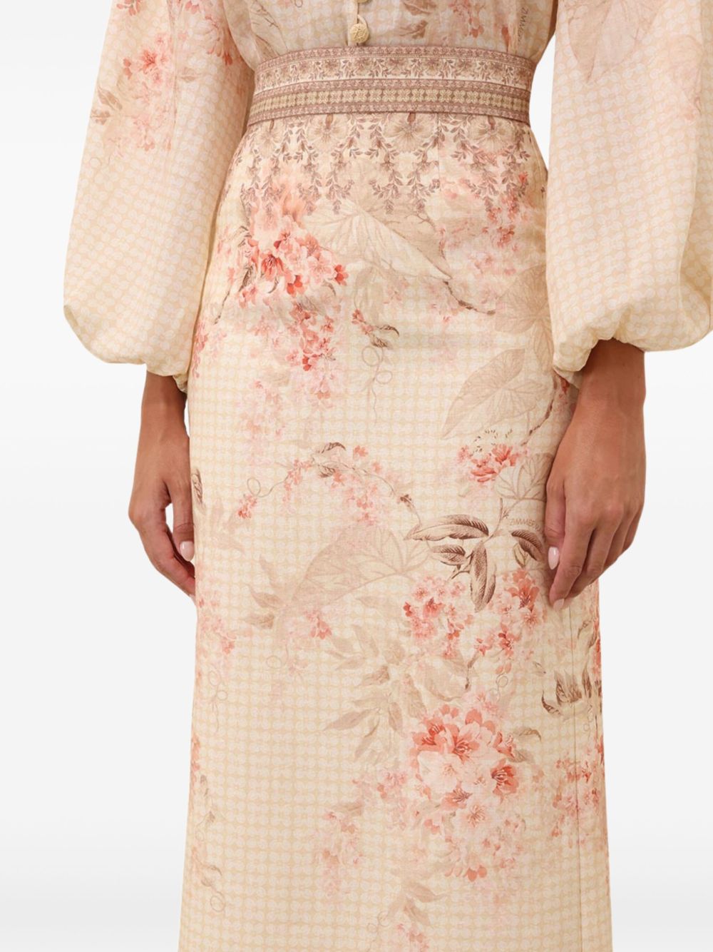 Zimmermann - Zimmermann Illuminate Pencil Midi Skirt - Women’s Clothing