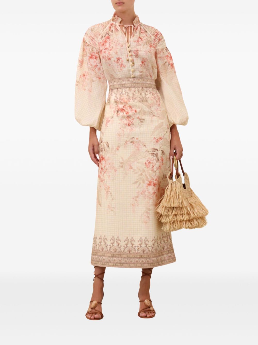 Zimmermann - Zimmermann Illuminate Pencil Midi Skirt - Women’s Clothing