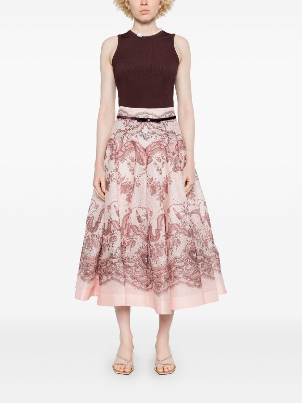 Zimmermann Zimmermann Crush midi skirt Women’s Clothing