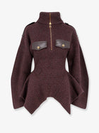 Zimmermann Women's Valiant Utility Sweater Wool Blend Brown