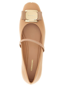 Ferragamo Zina Ballet Flats Blue