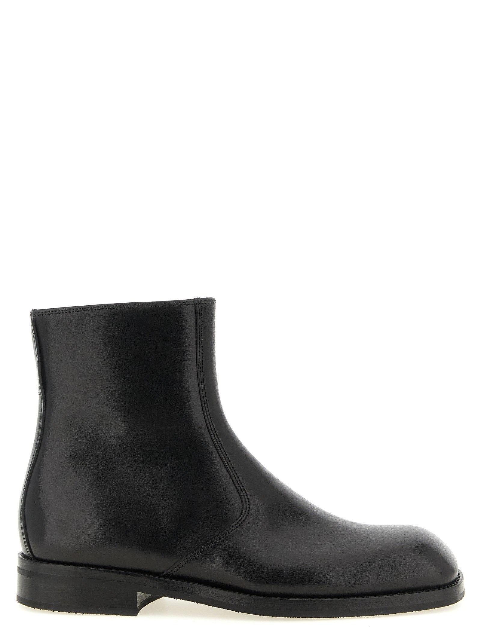 Lemaire Zip Ankle Boots Black
