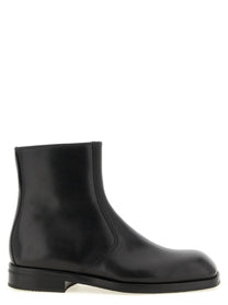 Lemaire Zip Ankle Boots Black