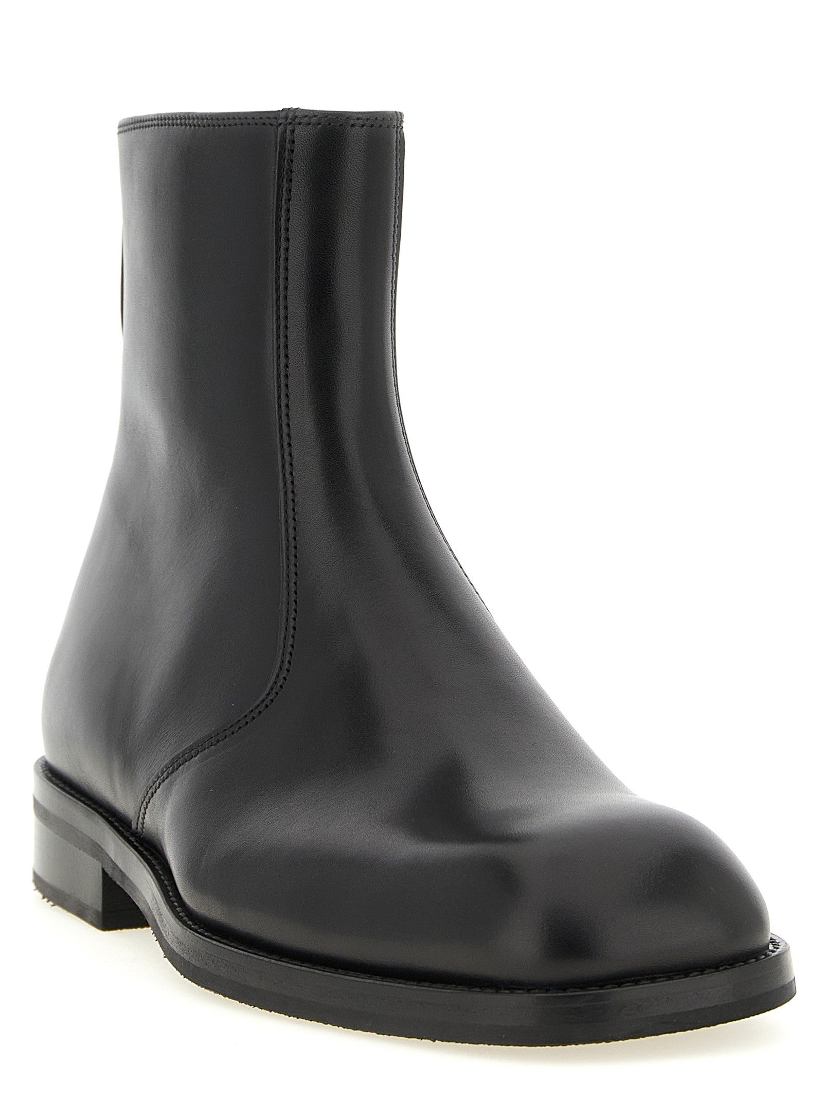 Lemaire Zip Ankle Boots Black