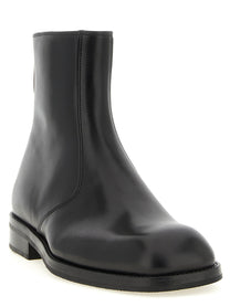 Lemaire Zip Ankle Boots Black