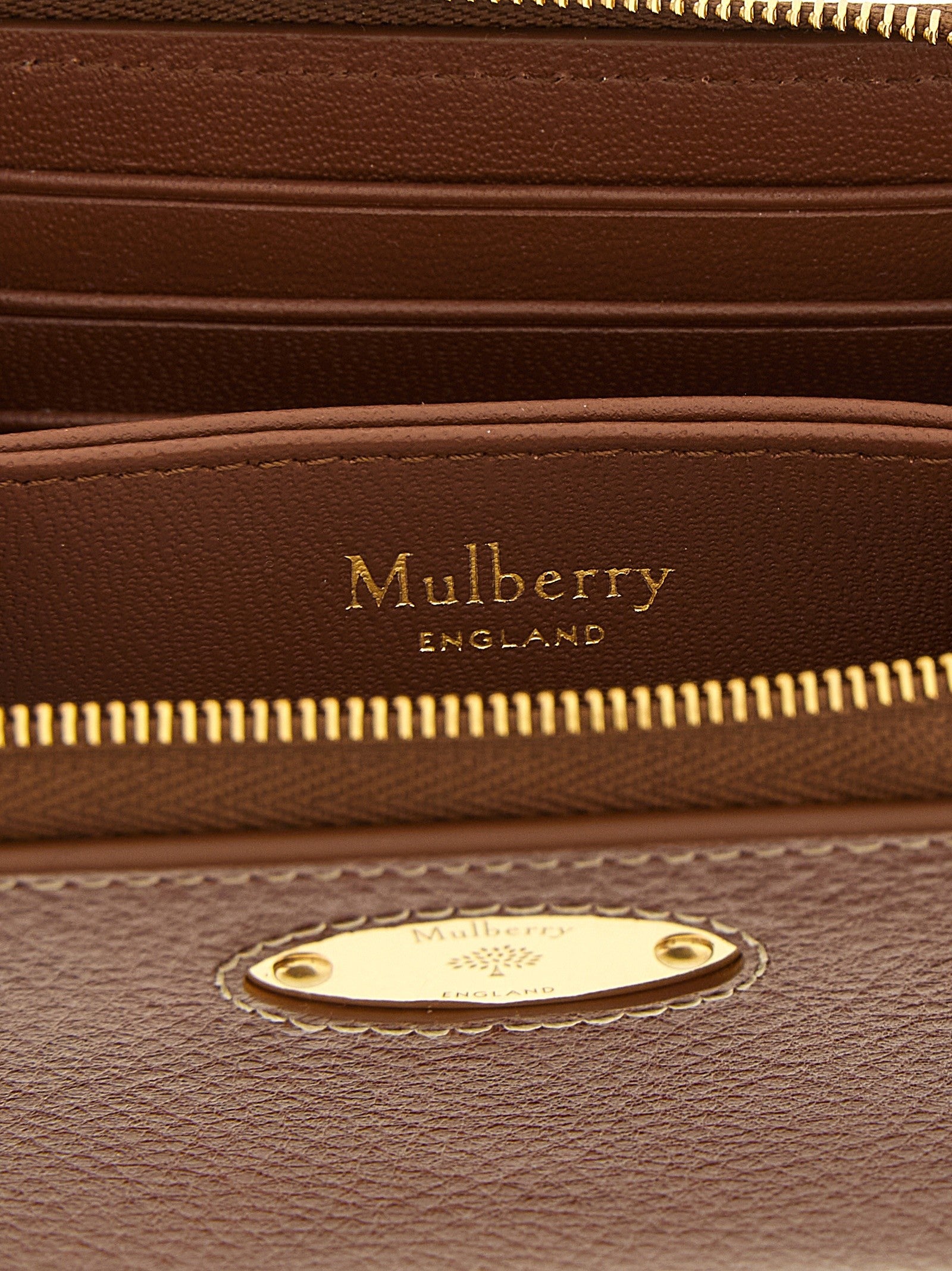 Mulberry Zip Around Wallet Brown