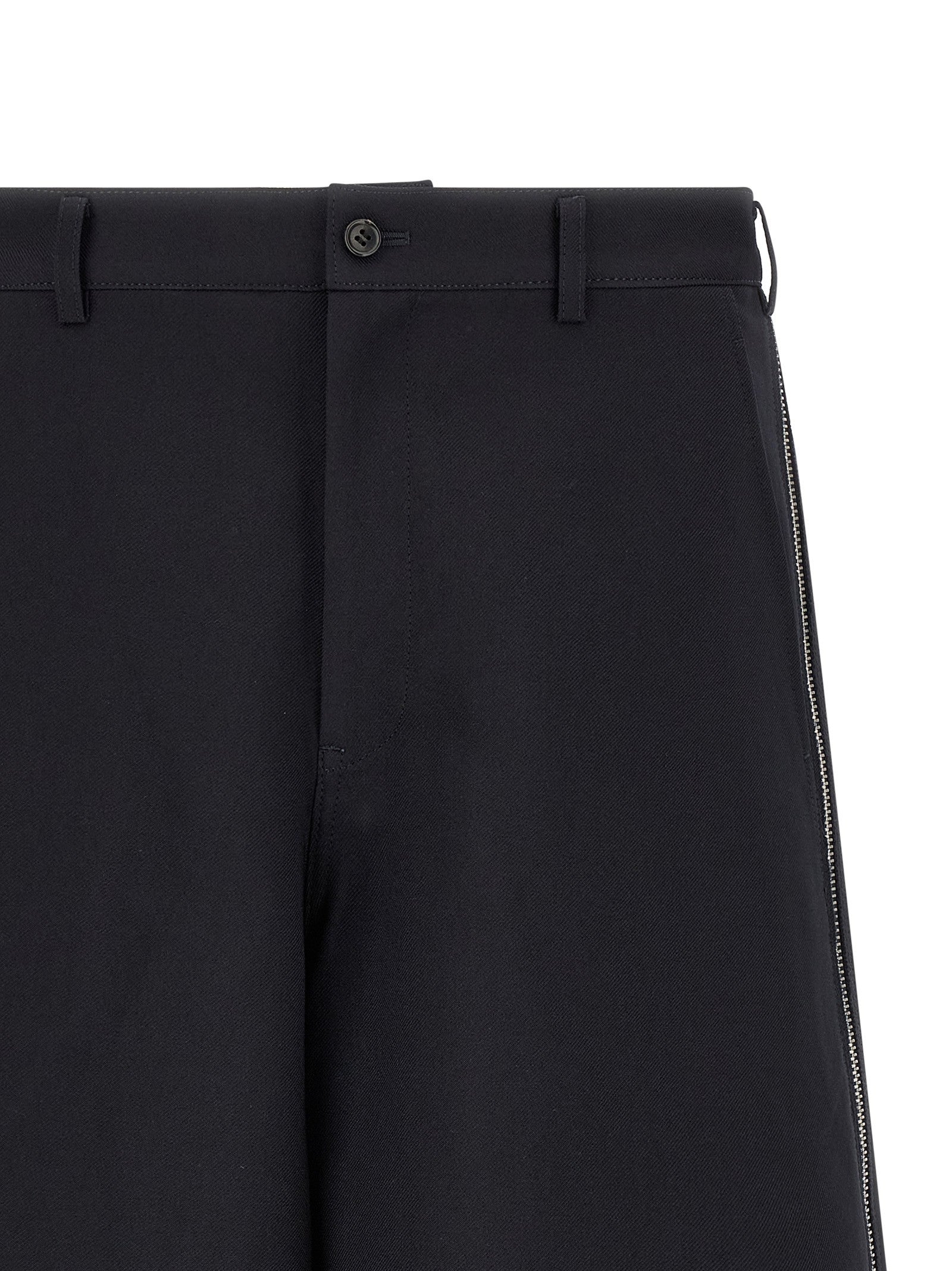 Comme Des Garcons Shirt Zip Bermuda Shorts Blue